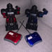 Merch Source 2013 Red/Black and Blue/Black Plastic Robot set