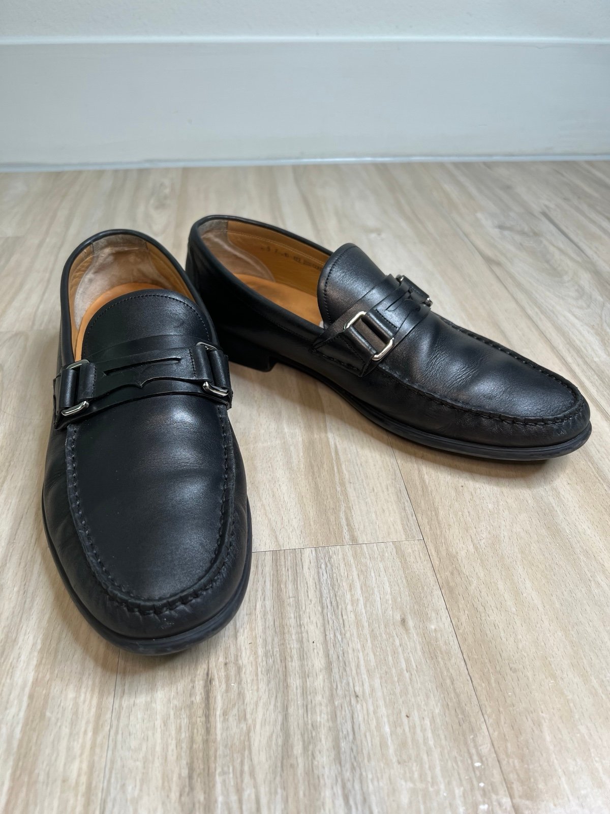 Black Bally loafers