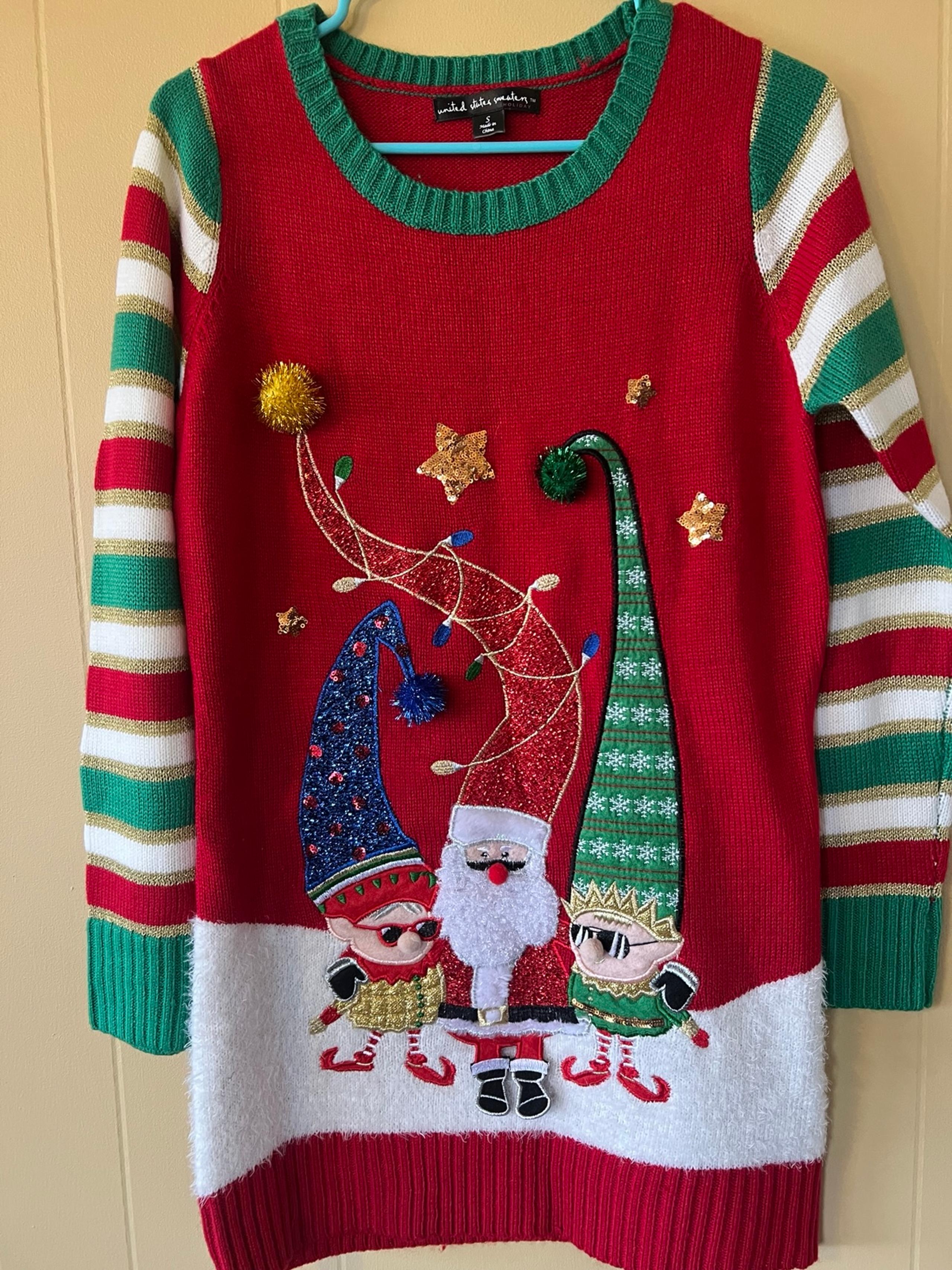 United States Sweater Christmas Sweater small