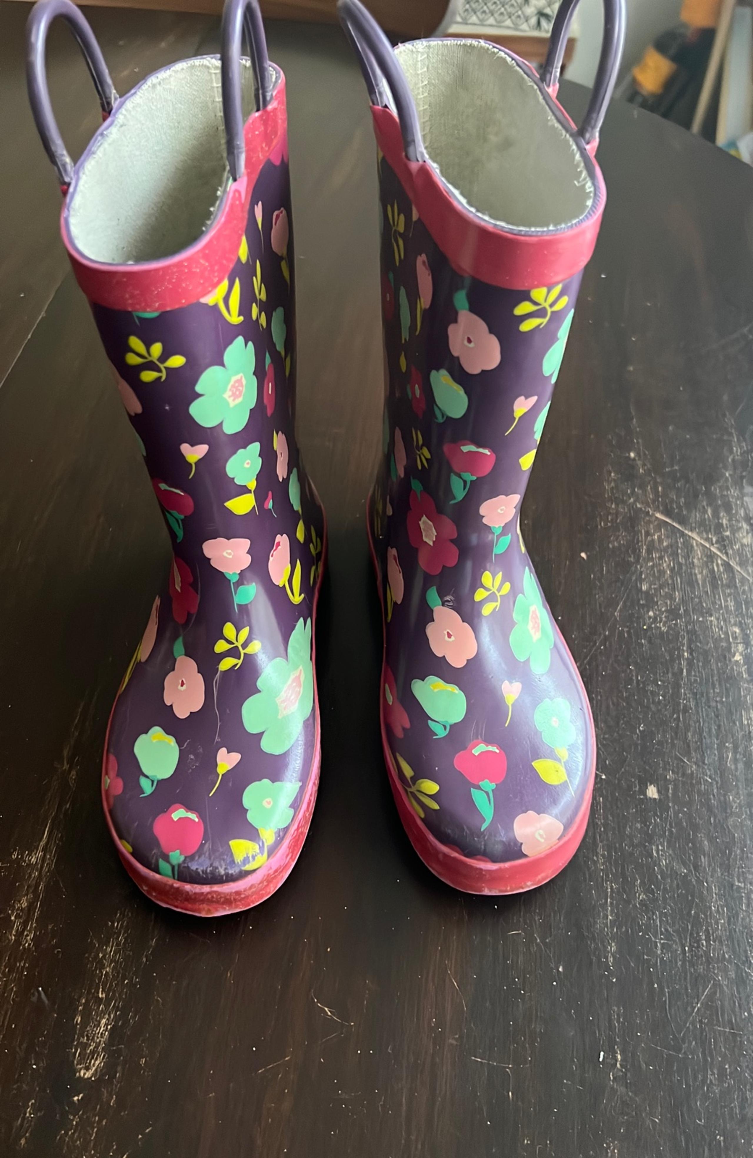 Floral Rain boots