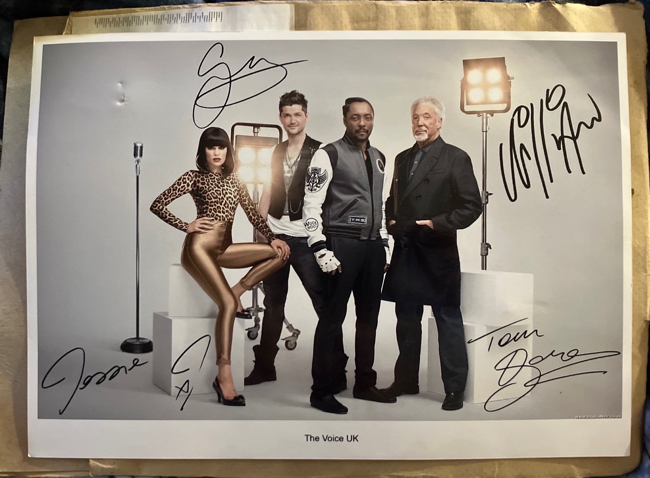 The voice autographed 8 by 10 photo