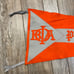 Vintage 1920s Phi Beta Alpha University of Wisconsin Orange Felt 39 Pennant Sew