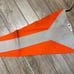 Vintage 1920s Phi Beta Alpha University of Wisconsin Orange Felt 39 Pennant Sew