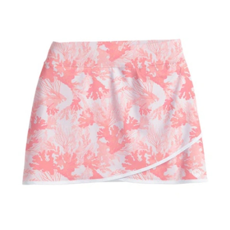 New ~ SCALES ~ Washed Light Pink Coral Tropics Iconic 14 Skort Size S