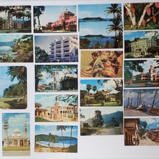 Vintage Trinidad & Tobago British West Indies Unused Color Print Postcard Lot