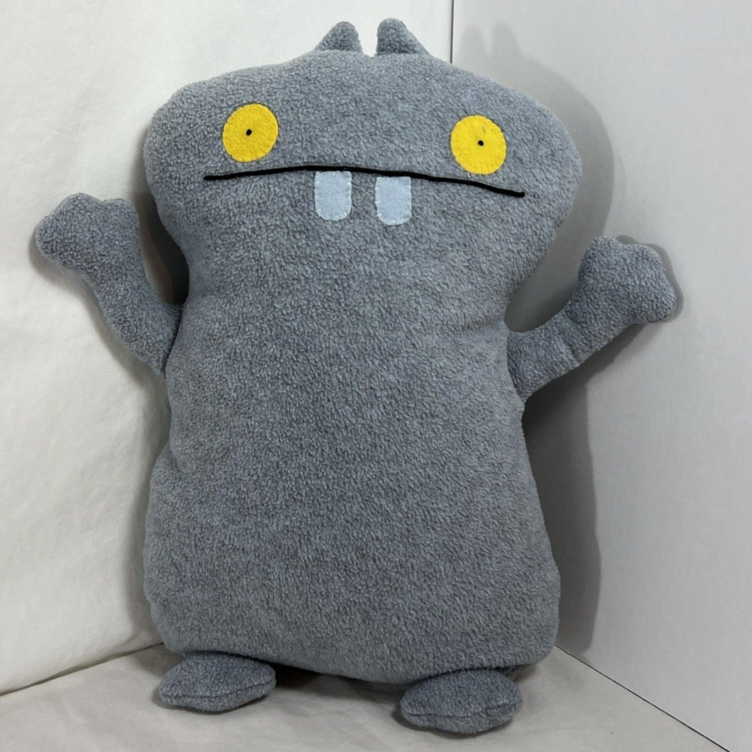 Tall Size Grey Ugly Doll Uglydoll Retired Yellow Eyes Two Teeth