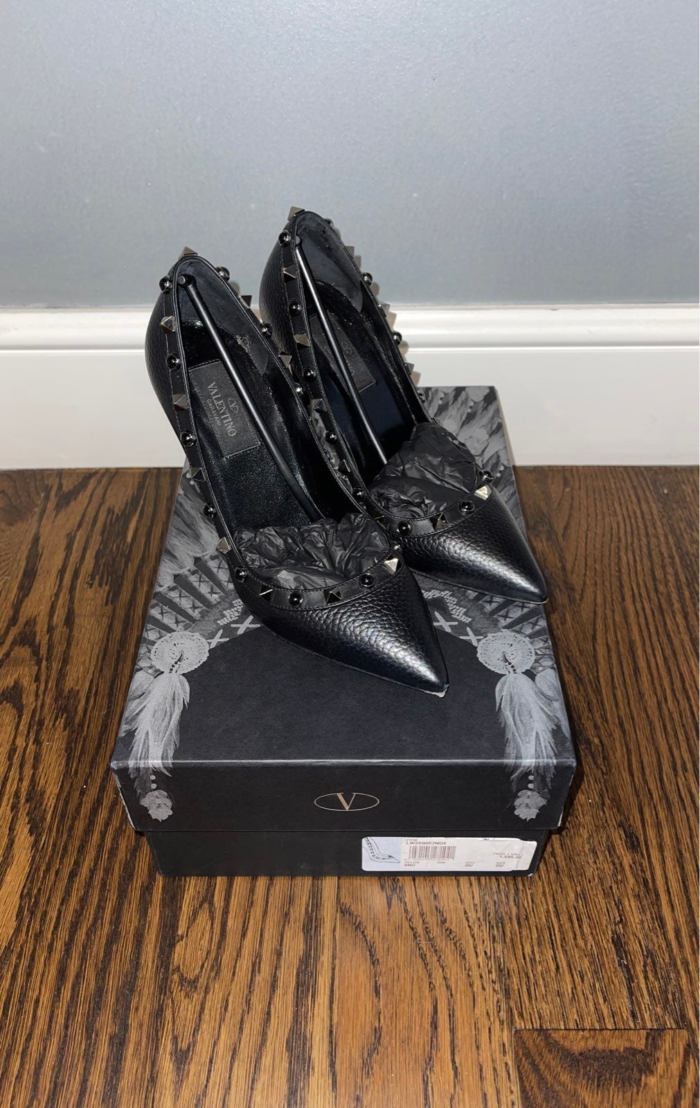 Valentino Rockstud Pumps Black Size 35.5