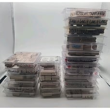 VTG Stampin Up Rubber 152 Stamp Lot 25 Sets Friends Phrases Cards Junk Journal