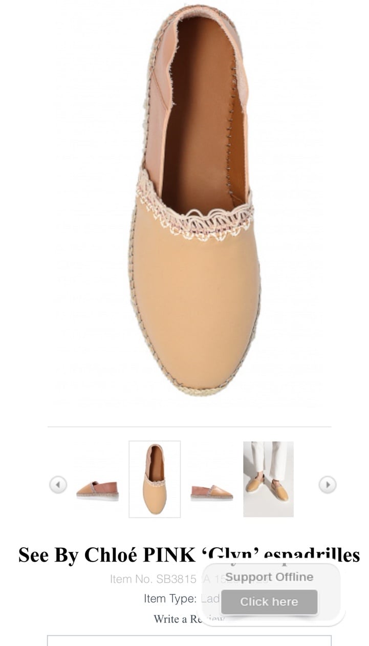 see by Chloe Leather and Lace Espadrilles BNIB