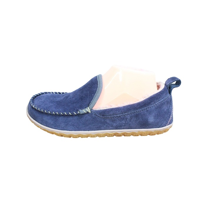 LL Bean Women's Purple Suede Fleece Lined Mountain Moccasin Slippers Size 8 M
