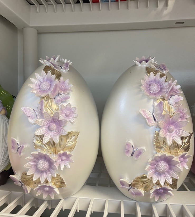 Easter Egg with flowers butterflies by Laura Ashley