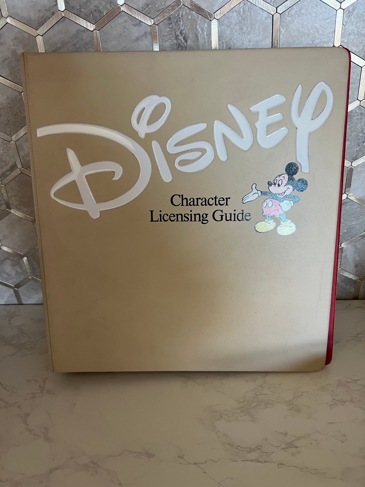 Disney licensing binder RARE 90s character mickey