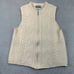 Aran Crafts Ireland S Chunky Cable Knit Sweater Vest Wool Full Zip Dad Core Vtg