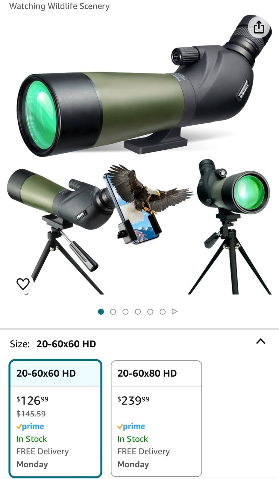 20-60x60 Telescope