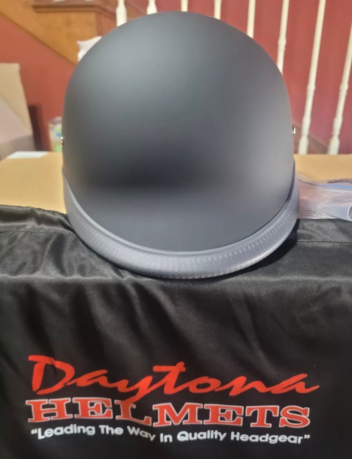 BRAND NEW IN BOX --Daytona Helmets Half Helmet Hawk Dull Black XL D.O.T