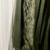 Olive green Wool poncho Cape Coat with faux fur