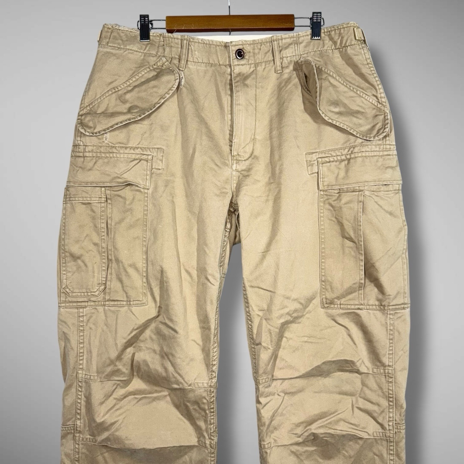 【90's】Polo Ralph Lauren Cargo Pants o/w Vintage 90s Polo Ralph Lauren Military Multi-Pocket Cargo