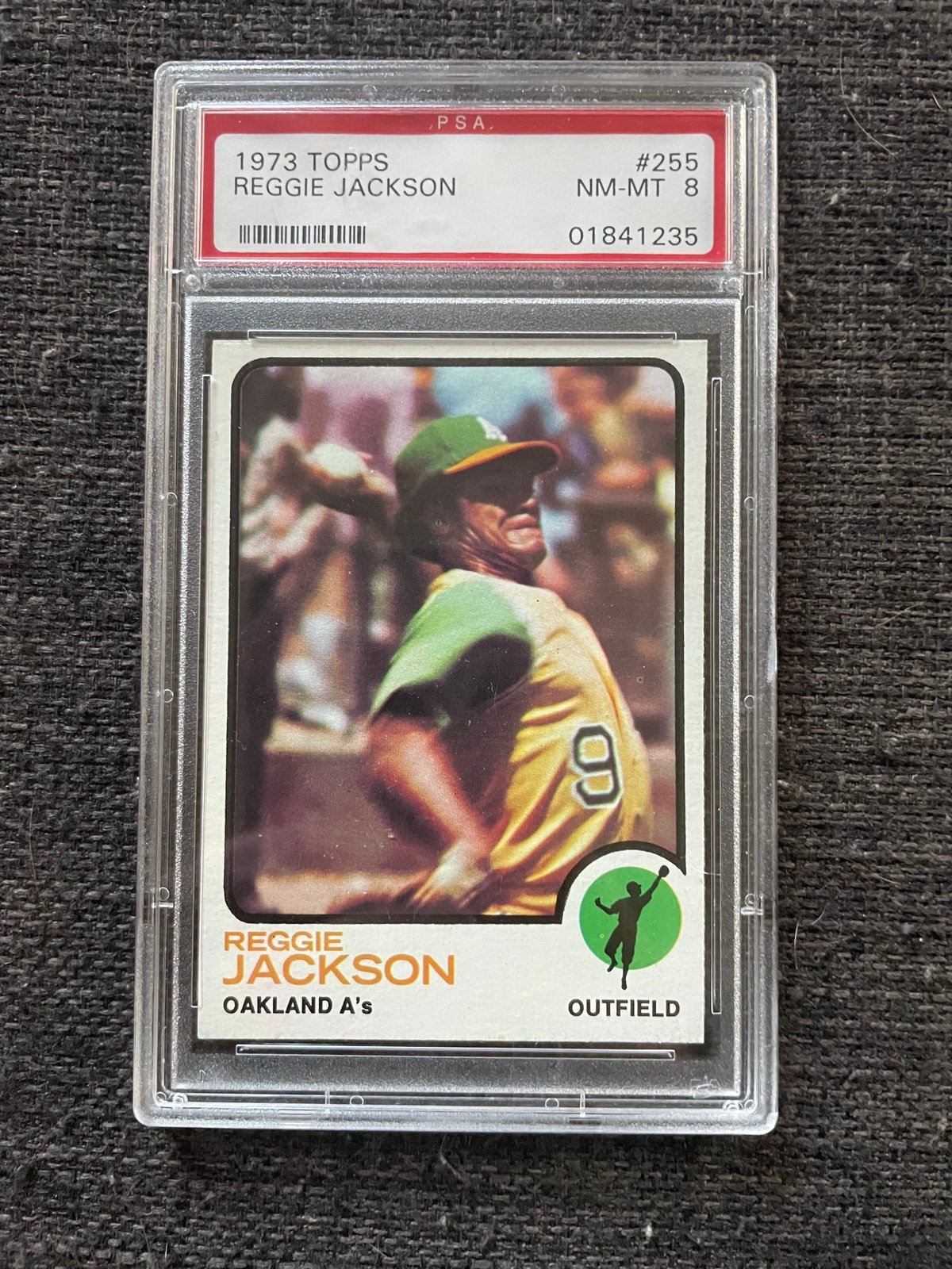 1973 Topps Reggie Jackson #255 (PSA 8)