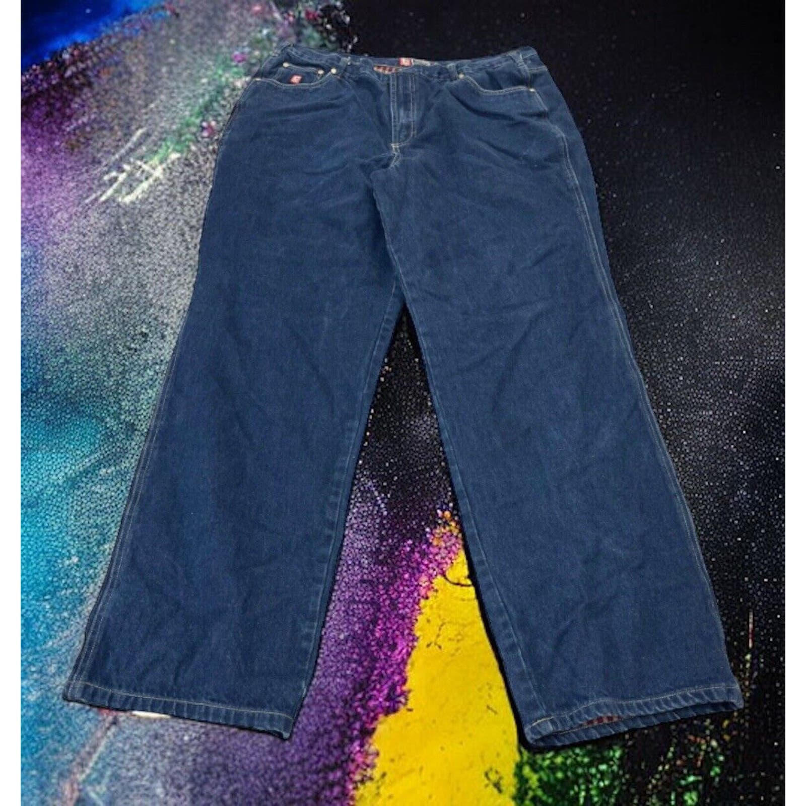Vintage Chaps Ralph Lauren Genuine Denim Jeans Y2k Flannel Lined Men's 40x34