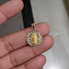 10kt Real Gold Virgin Mary Pendant