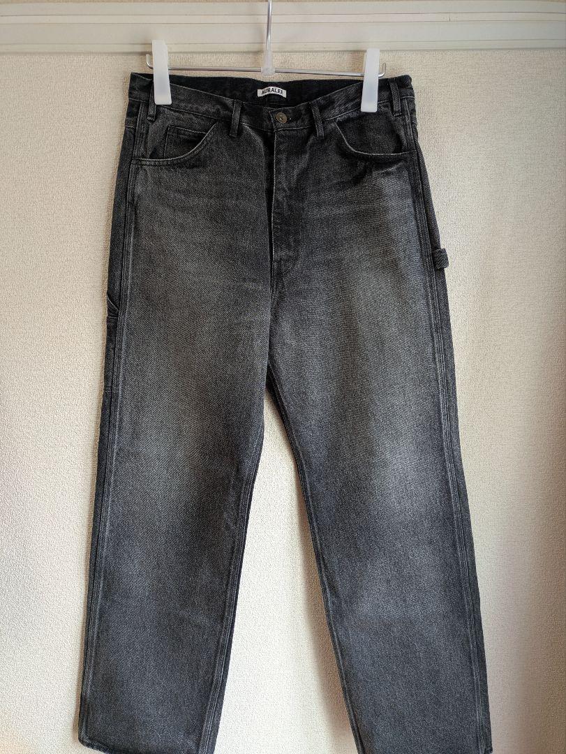 AURALEE DENIM PAINTER PANTS 3 24AW