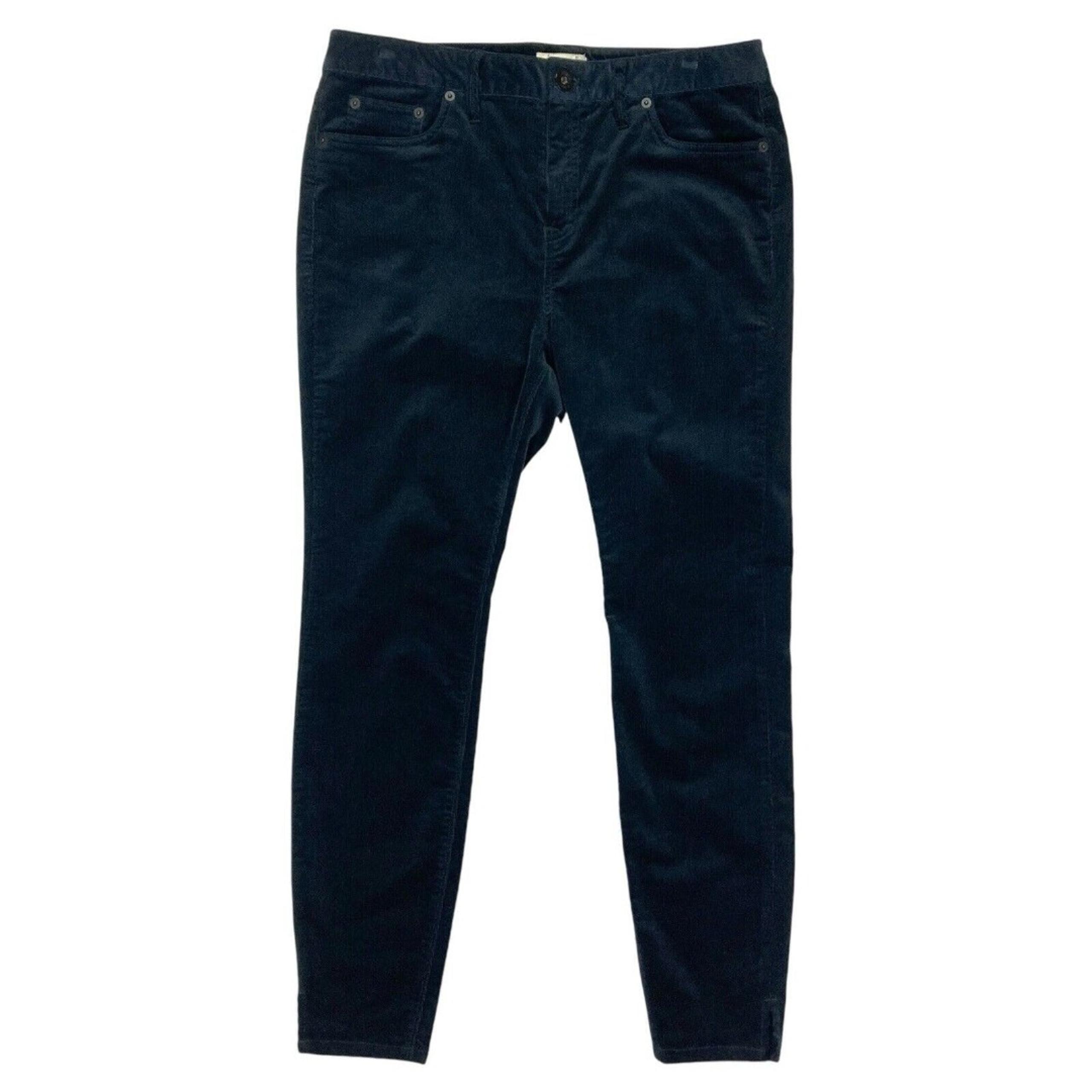 Vineyard Vines Corduroy Pants Womens Size 10 Black 5 Pocket Stretch Trousers