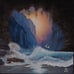 12 x 12 oil painting 'WELCOME WAVE'
