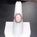 Sterling Silver Pink Conch Oval Ring