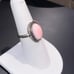 Sterling Silver Pink Conch Oval Ring