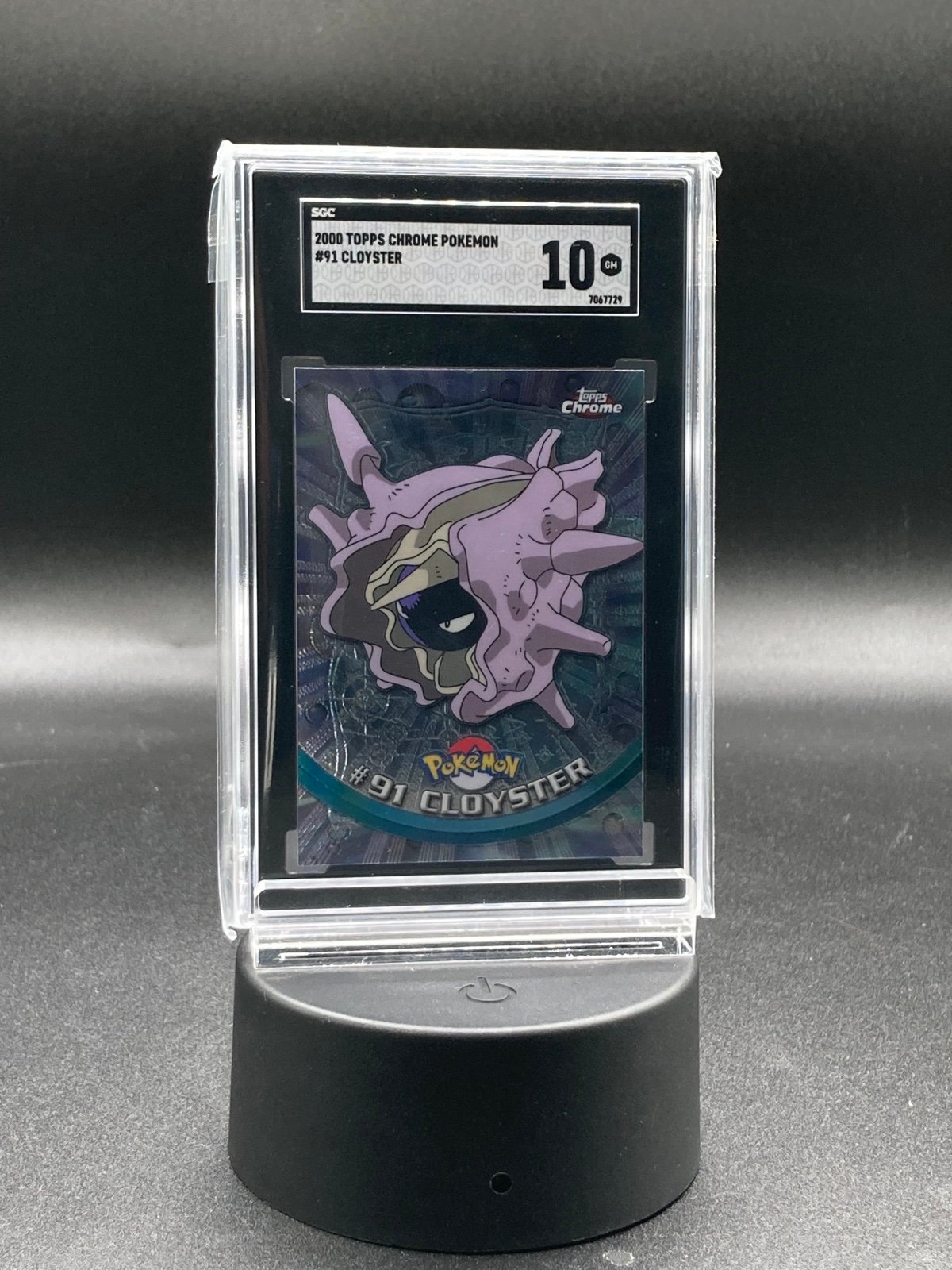 2000 Topps Chrome Pokemon Cloyster #91 SGC 10