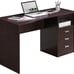 Techni Mobili Classic Computer Desk with Multiple Drawers, 29.5 x 23.6 x 51.2