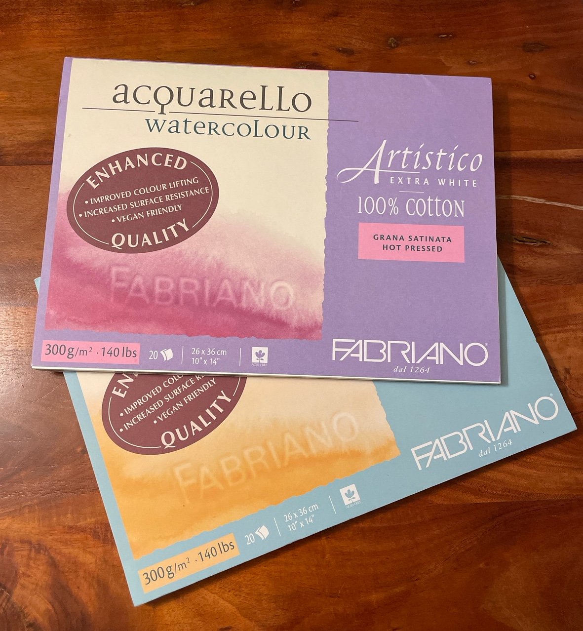 Fabriano watercolour paper set of 2