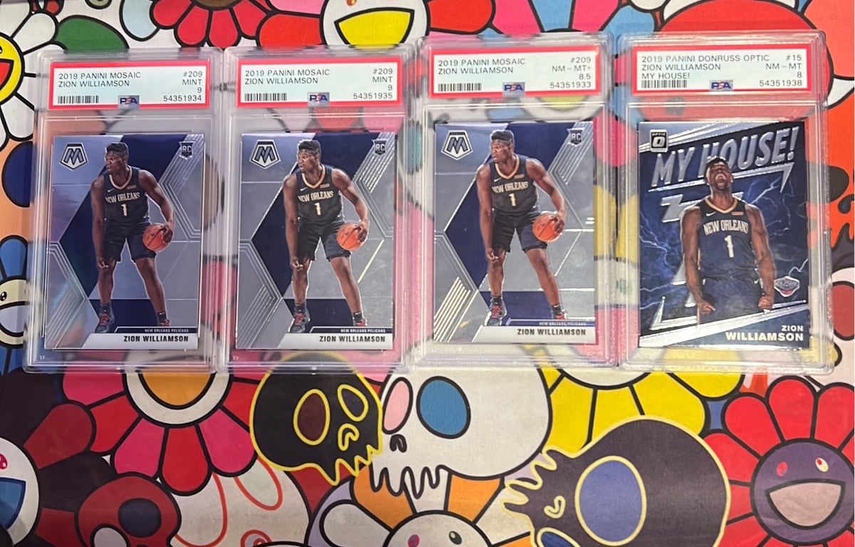 ZION WILLIAMSON ROOKIE CARD GRADED PSA 9/8.5/8 PELICANS RC