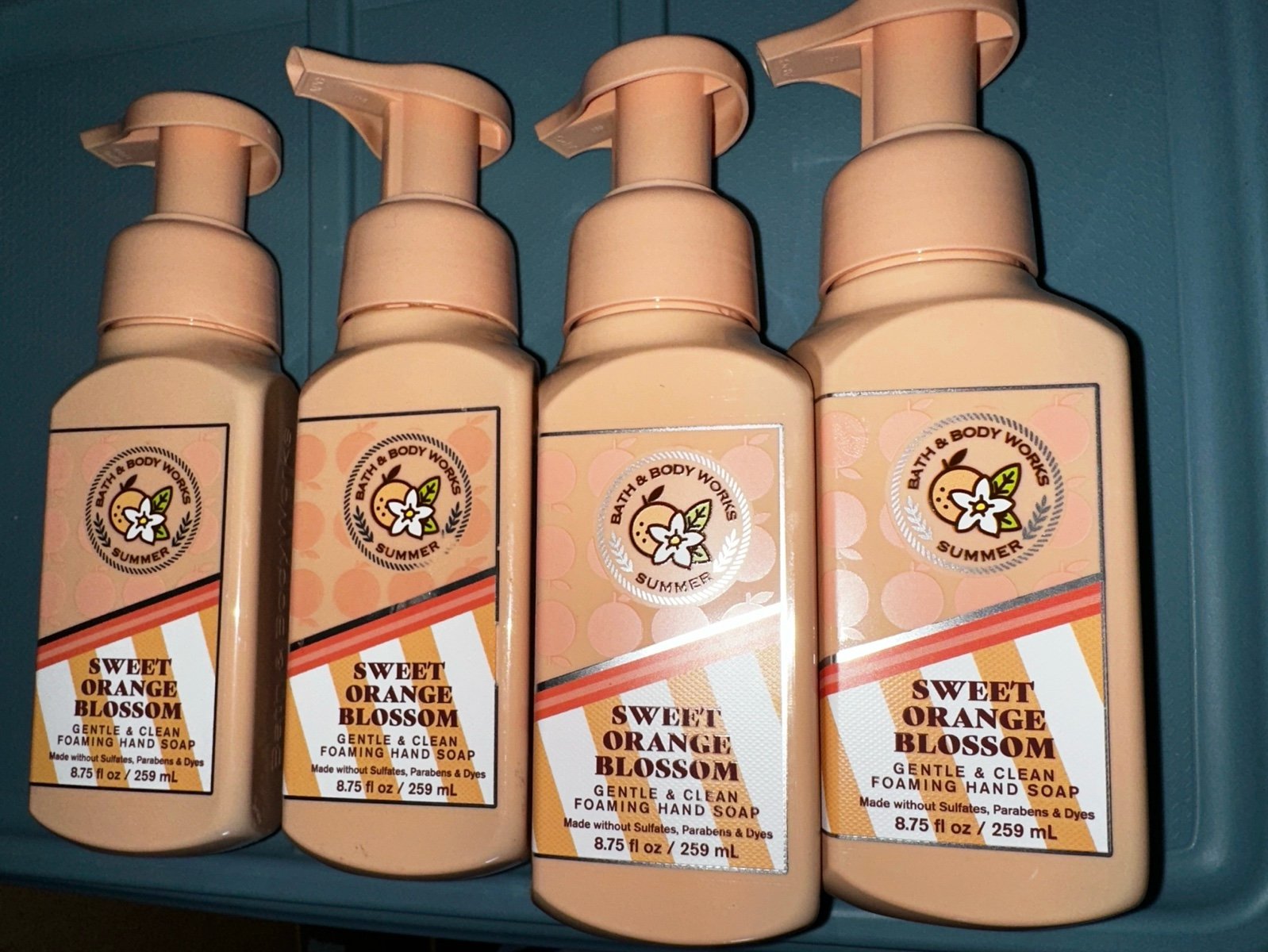 Bath and Body Works sweet orange blossom foaming hand soaps