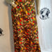 Flower print Long Skirt waist 30 Herman