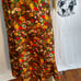 Flower print Long Skirt waist 30 Herman