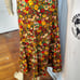Flower print Long Skirt waist 30 Herman