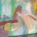 Lady on a Tree Canvas Painting 16X20