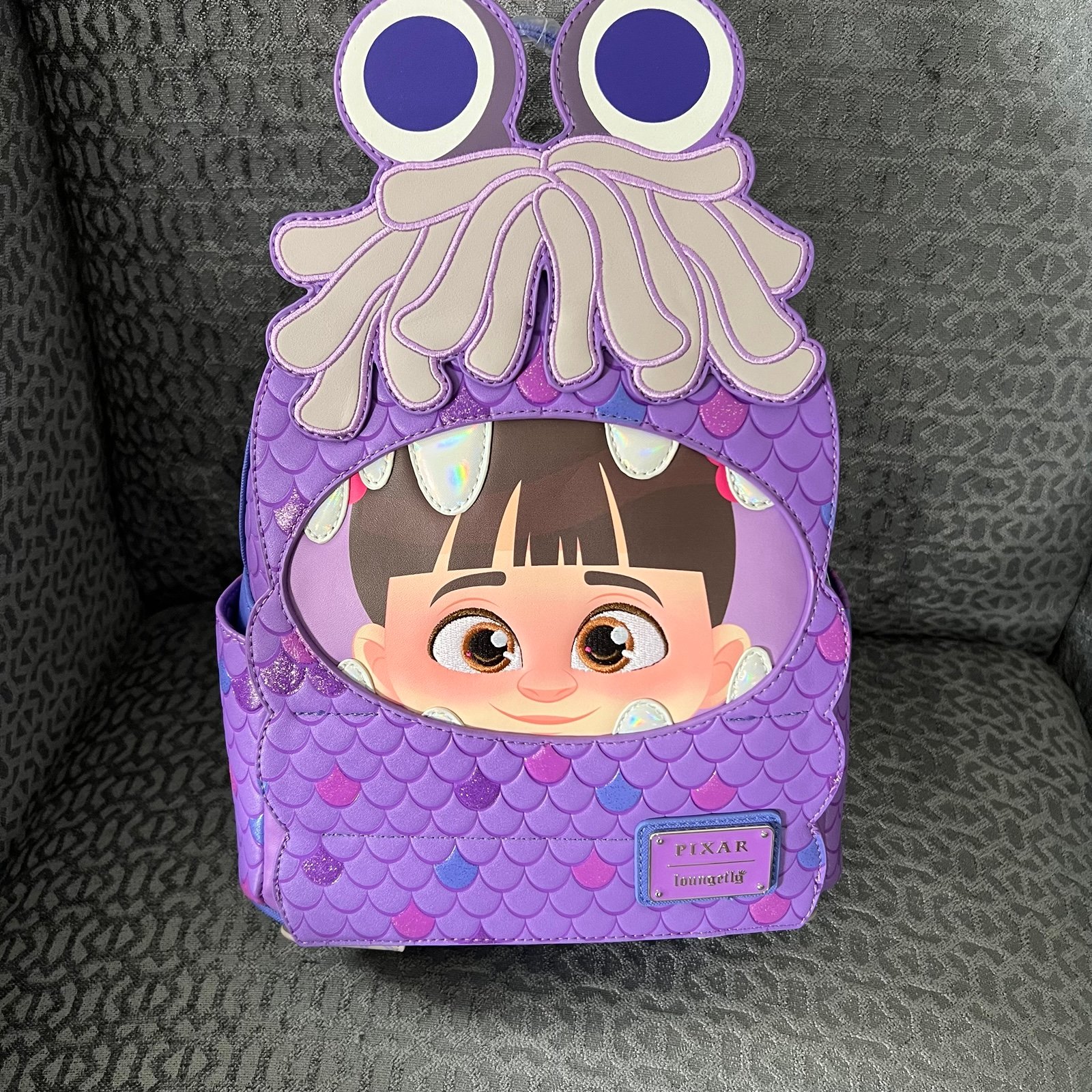 Loungefly Monsters Inc Boo Monster Costume Cosplay Mini Backpack - NEW WITH TAGS