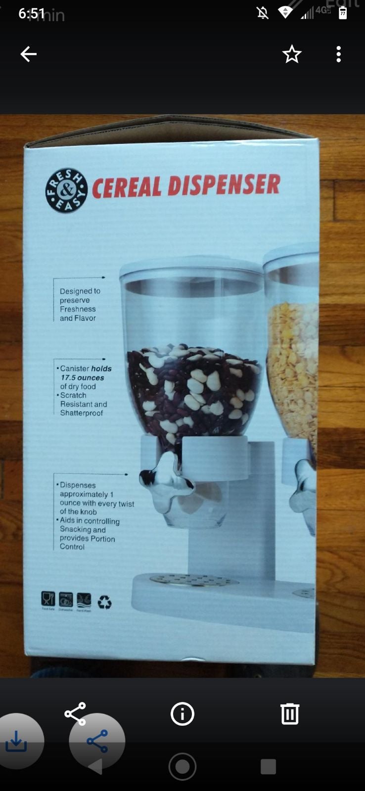 Cereal dispenser