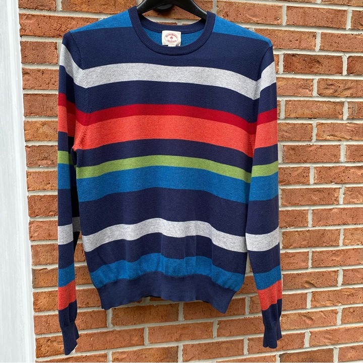 Brooks Brothers Bright Stripe Cotton Sweater
