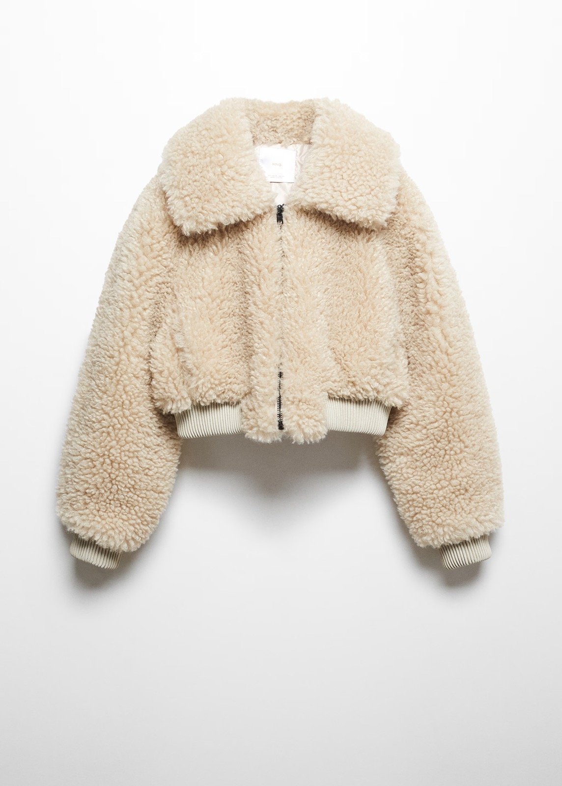 MANGO FUR BOMBER SIZE MEDIUM