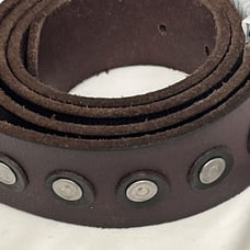 HARLEY DAVIDSON Men’s Belt W/ RIVETS GENUINE LEATHER DARK Brown SIZE 40 NWT