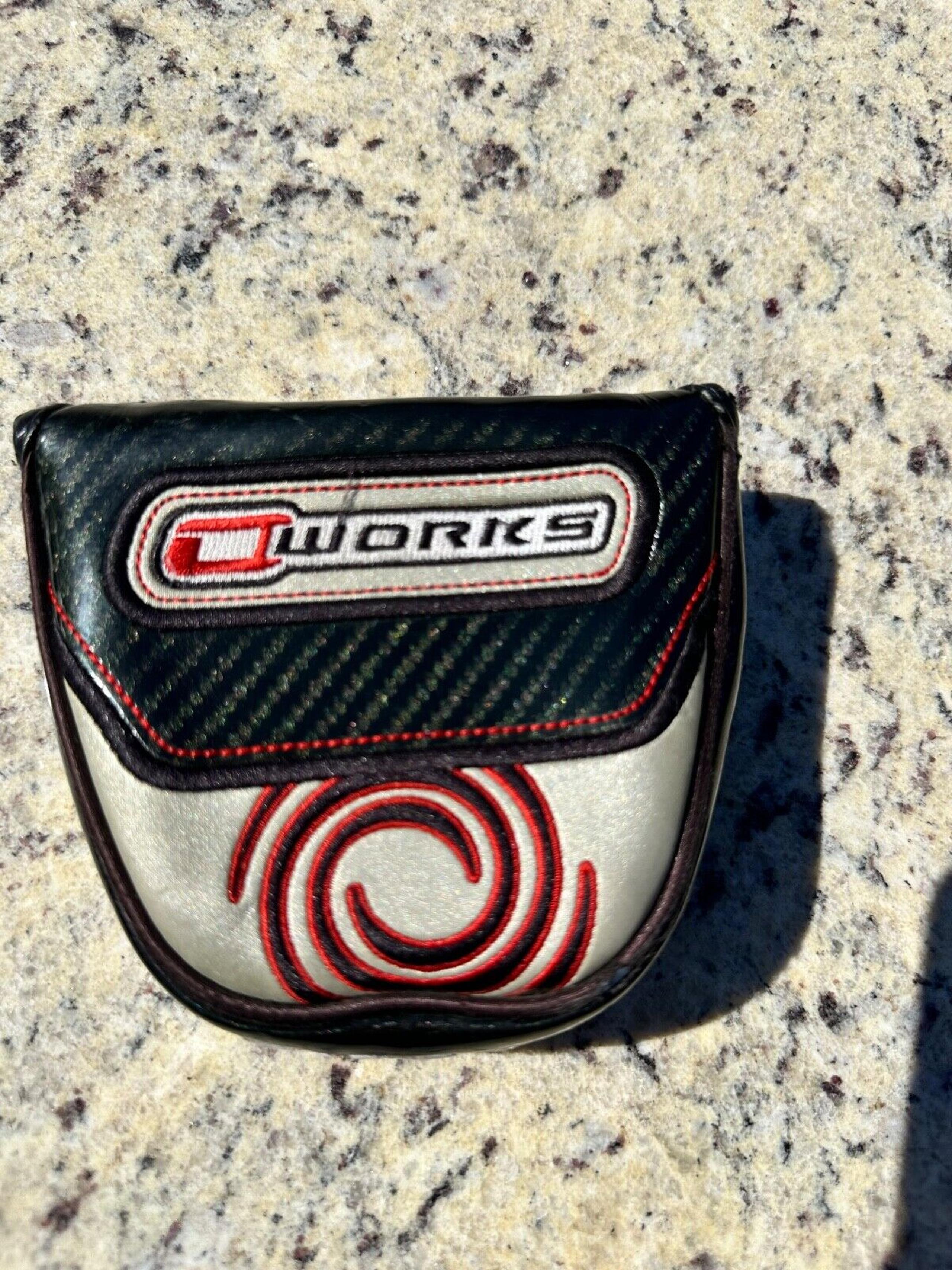 Odyssey O-Works Mallet Putter Headcover - Black & Silver - Magnetic Closure