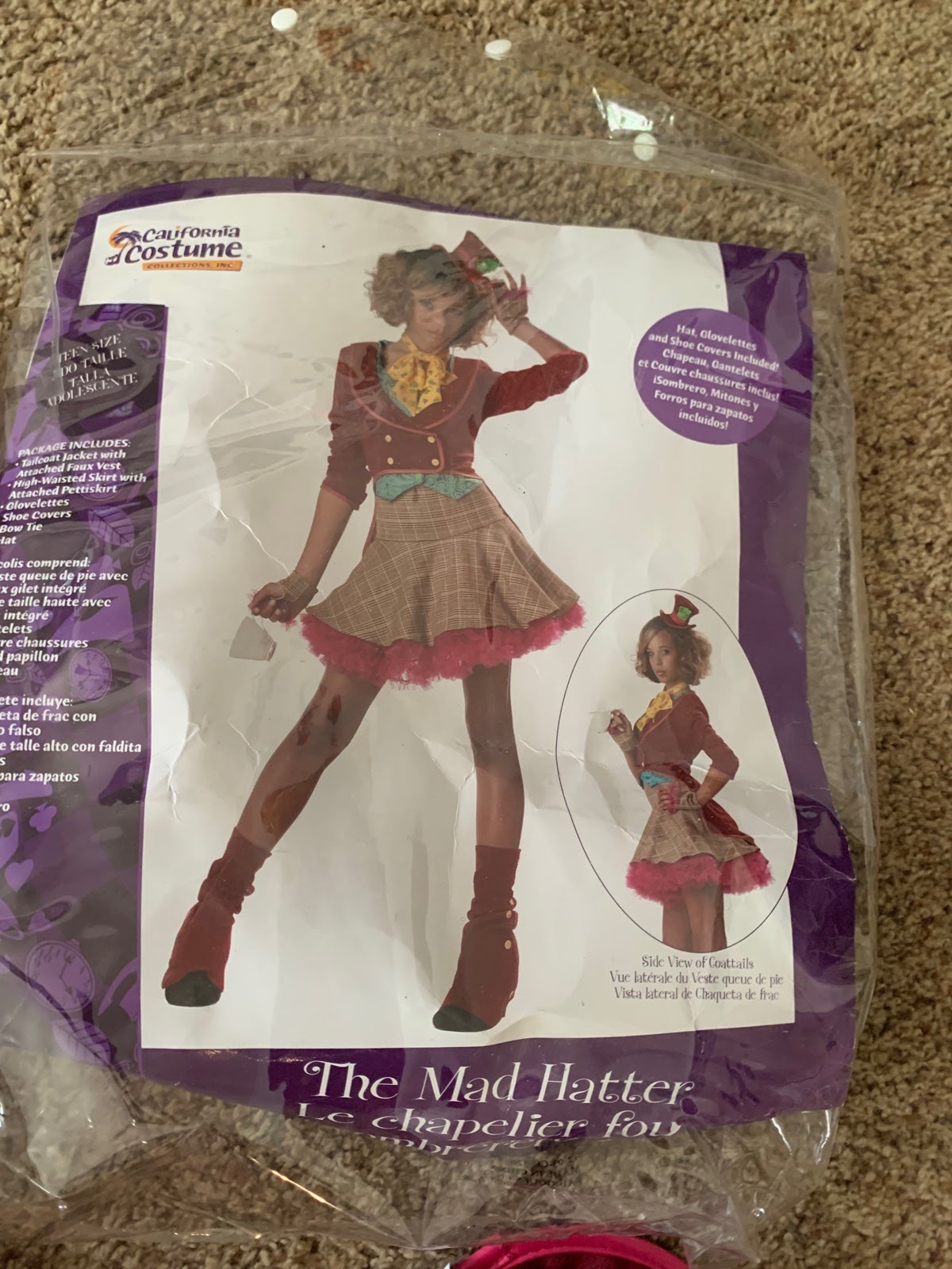 Halloween Costume The Madd Hatter Juniors Halloween Costume 11-13 Cute Teen Wome
