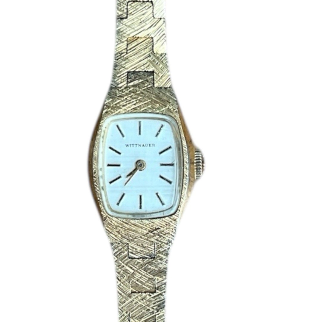 Vintage Wittnauer Women's Watch Gold Tone Link Bracelet Mechanical Wind Working