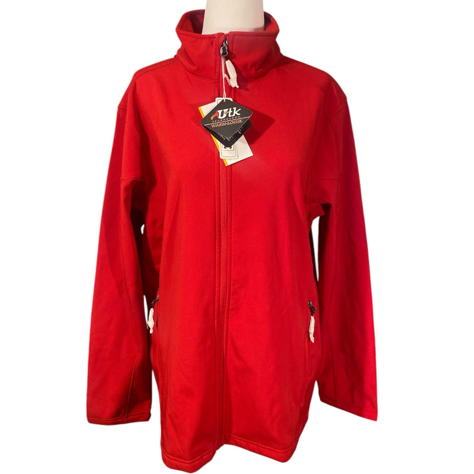 Core 365 Jacket Men’s Small Red Waterproof Soft Shell Fleece Lined Lightweight