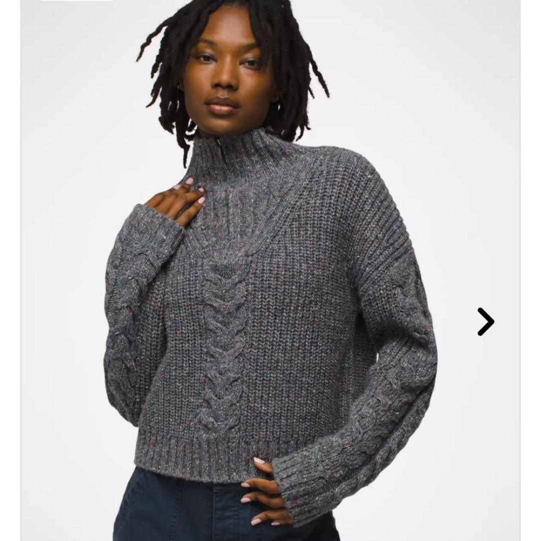 New Prana Laurel Creek Sweater in Charcoal