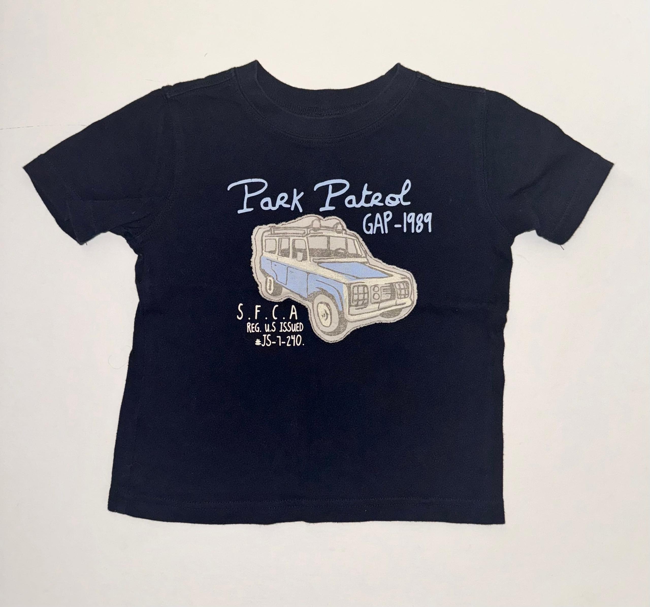 Baby Gap Outlet boys short sleeve jeep Park Patrol logo car top tee shirt 2t 2