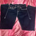 true religion dark blue Ricky big t stitch pants